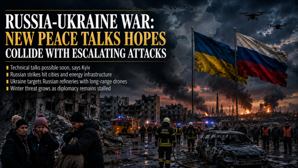 Russia-Ukraine War Latest New Peace Talks and Escalating Attacks